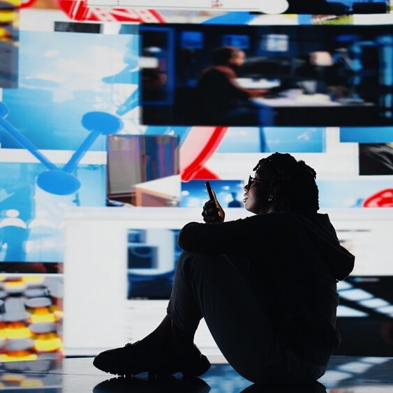 Bored,Young,Woman,Watching,Content,On,Video,Streaming,Services,Using